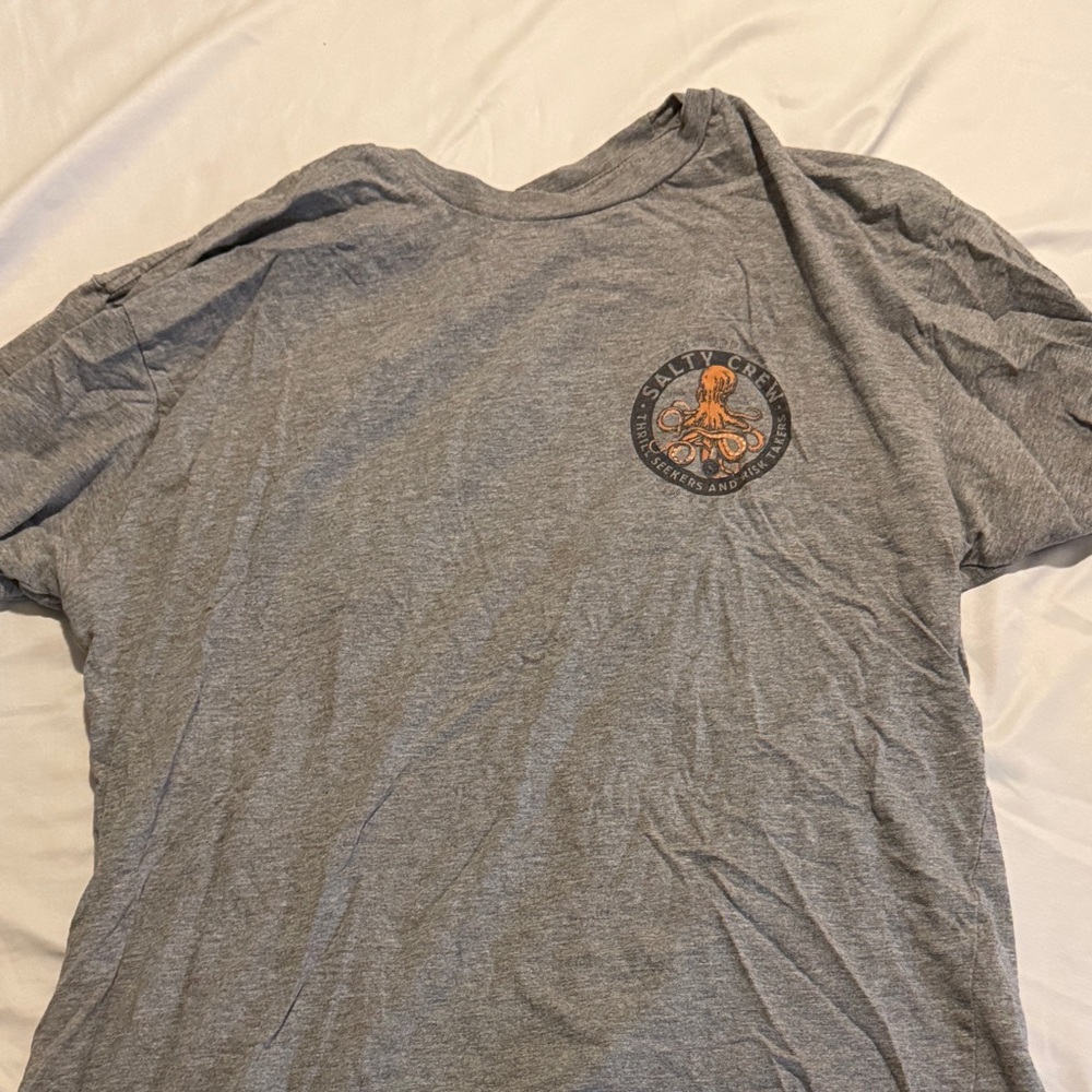 Salty Crew Heather Gray Octopus Tee